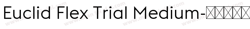 Euclid Flex Trial Medium字体转换